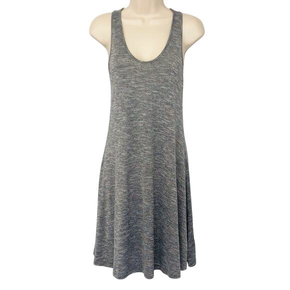Lou & Grey Gray Racerback Midi Tank Dress Signature Soft Blend Scoop Neck - Picture 13 of 16
